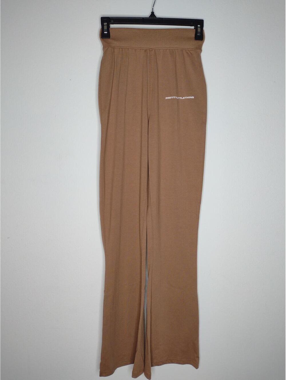 NWT Pretty Little Thing Women's Brown Sweat Pants Size 4